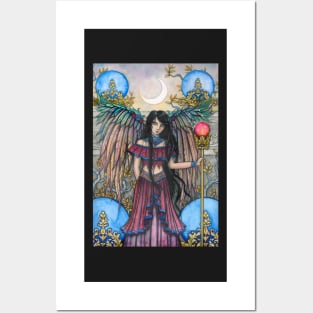 Night Bird Fantasy Fairy Art by Molly Harrison Posters and Art